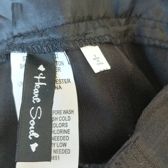 Heart Soul size 9 Juniors black dress capris - Picture 5 of 5